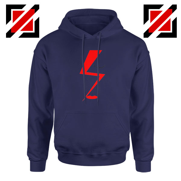Bowie Face Navy Blue Hoodie