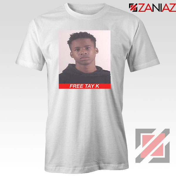 Free Tay K White Tshirt