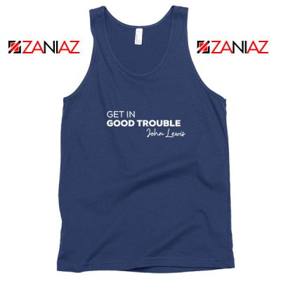 Get In Good Trouble Navy Blue Tank Top