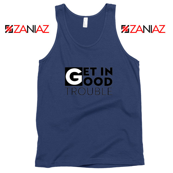 Get in Trouble Navy Blue Tank Top