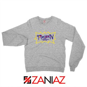 Melanin Rugrats Logo Sport Grey Sweatshirt