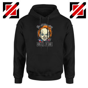 Morning Doll Face Black Hoodie