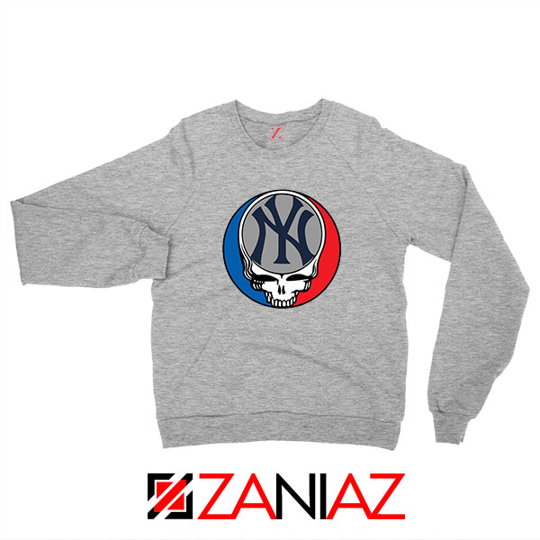NY Yankees Grateful Dead Sport Grey Sweatshirt