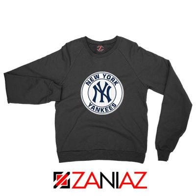 New York Yankees White Round Black Sweatshirt