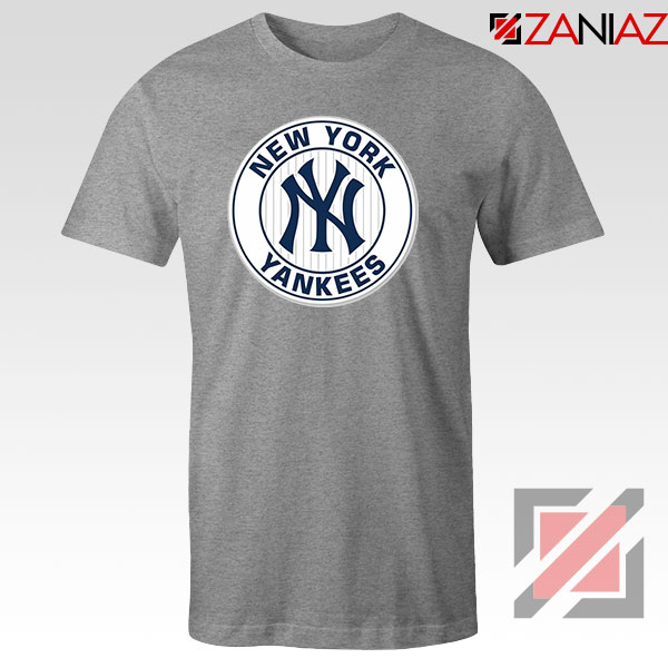 New York Yankees White Round Sport Grey Tshirt