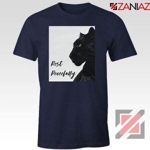 Rest Peacefully Black Panther Navy Blue Tshirt