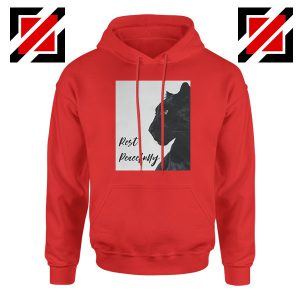 Rest Peacefully Black Panther Red Hoodie