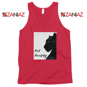 Rest Peacefully Black Panther Red Tank Top