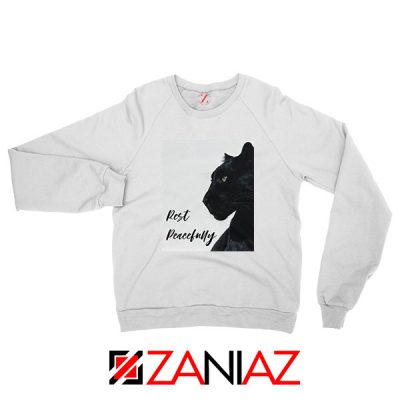 Rest Peacefully Black Panther White Sweatshirt