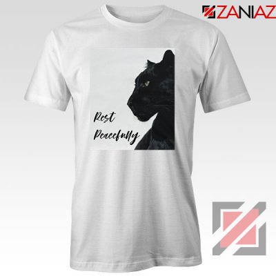 Rest Peacefully Black Panther White Tshirt