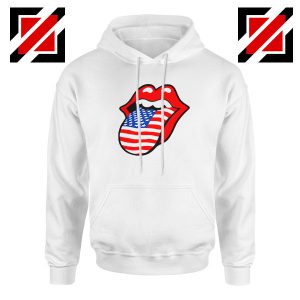 American Flag Tongue and Lips Hoodie