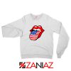 American Flag Tongue and Lips Sweatshirt