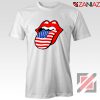 American Flag Tongue and Lips Tshirt