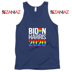 Biden Haris 2020 Rainbow Navy Blue Tank Top