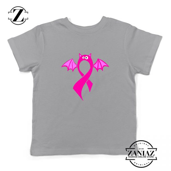 Breast Cancer Awareness Kids Sport Grey Tshirt
