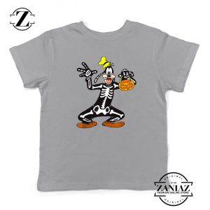 Goofy Skeleton Kids Sport Grey Tshirt