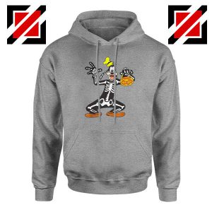 Goofy Skeleton Sport Grey Hoodie