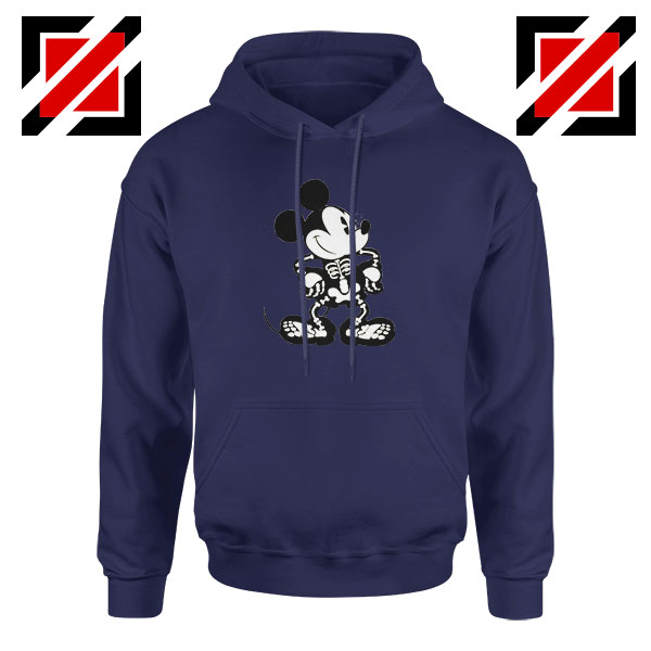 Mickey Mouse Skull Navy Blue Hoodie