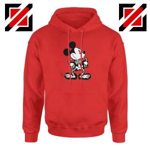 Mickey Mouse Skull Red Hoodie