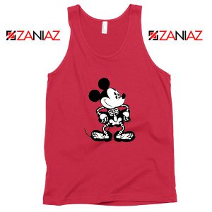Mickey Mouse Skull Red Tank Top