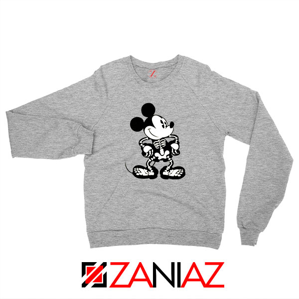 Mickey Mouse Skull Sport Grey Sweatshirt