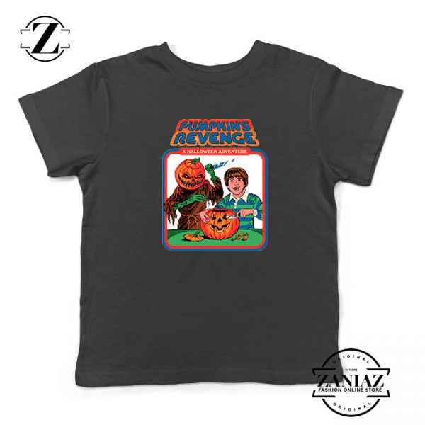 Pumpkins Revenge Kids Black Tshirt