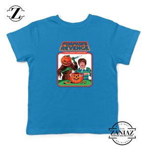 Pumpkins Revenge Kids Blue Tshirt
