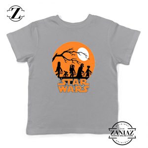 Star Wars Trick or Treating Sport Grey Kids Tshirt
