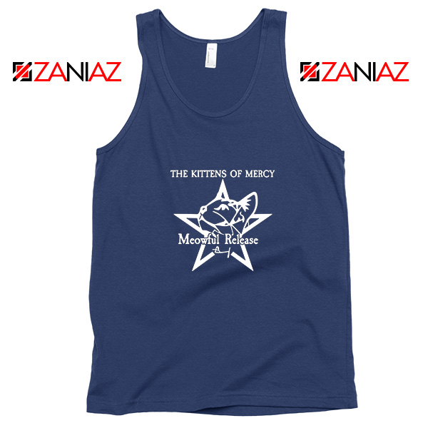 The Kittens Of Mercy Navy Blue Tank Top