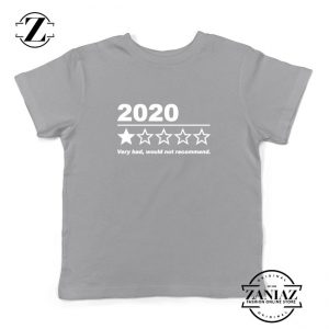 2020 Bad Year Kids Sport Grey Tshirt