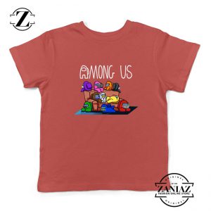 Among Us Couch Kids Red Tshirt