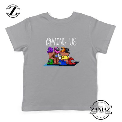 Among Us Couch Kids Sport Grey Tshirt