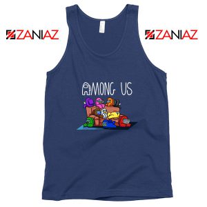 Among Us Couch Navy Blue Tank Top