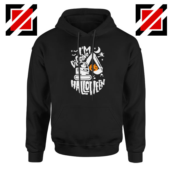 Digging Halloween Funny Skeleton Retro Cartoon T-Shirt