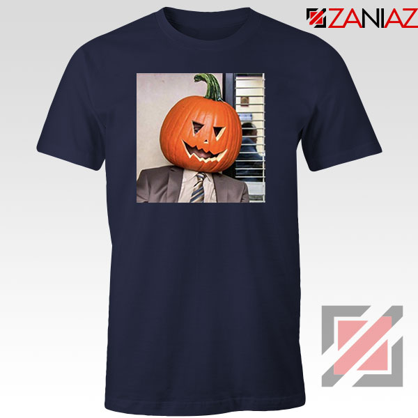 Dwight Pumpkin Head Navy Blue Tshirt