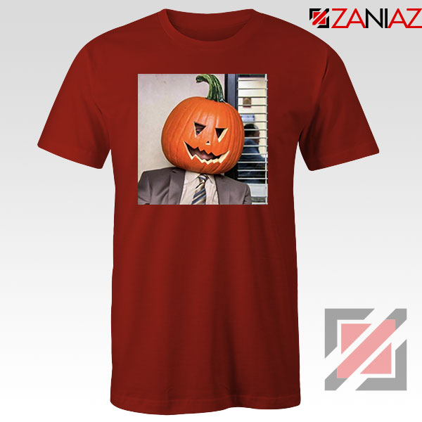 Dwight Pumpkin Head Red Tshirt