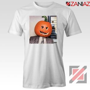 Dwight Pumpkin Head White Tshirt