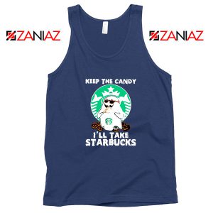 Ghost Keep The Candy Navy Blue Tank Top