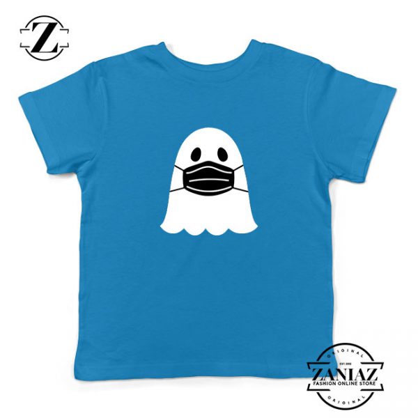 Ghost Mask 2020 Kids Blue Tshirt