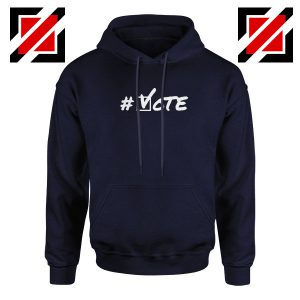 Hashtag Vote Navy Blue Hoodie