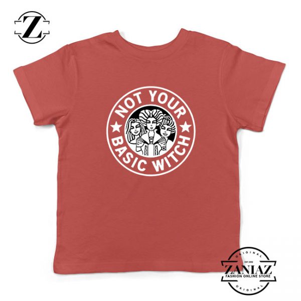 Not Your Basic Witch Kids Red Tshirt