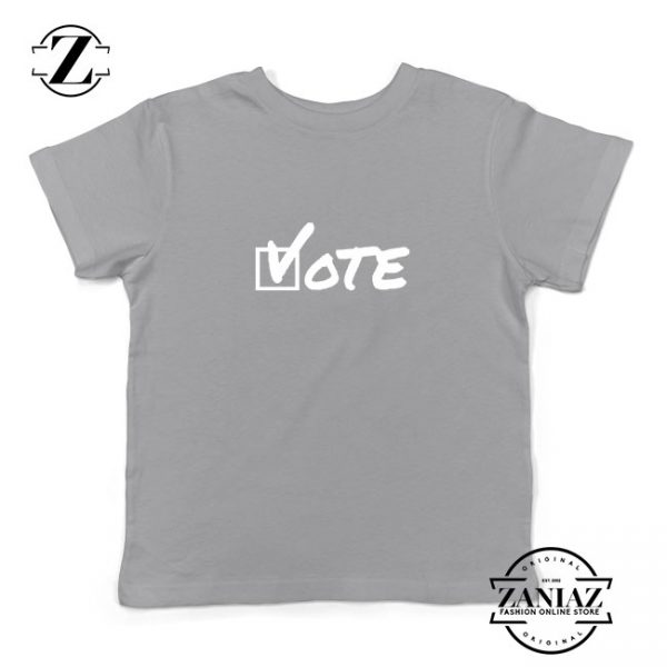Vote 2020 Election Kids Sport Grey Tshirt
