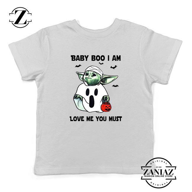 Baby Yoda Boo Kids Tshirt