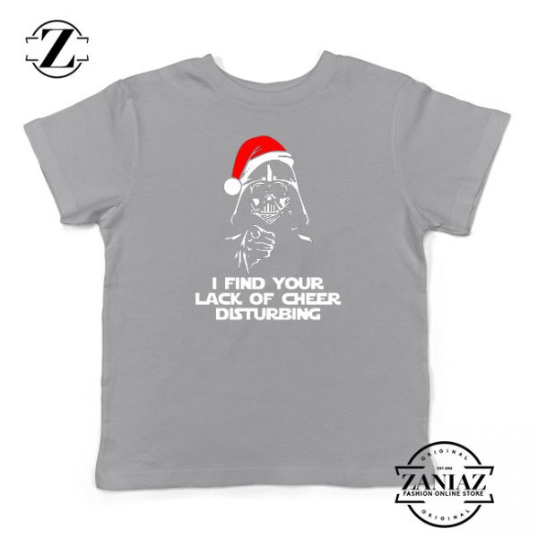 Darth Vader Christmas Sport Grey Kids Tshirt