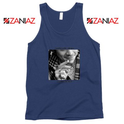 From The Dining Table Navy Blue Tank Top