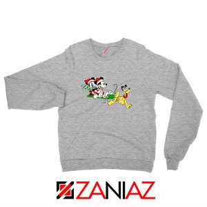 Mickey Minnie Pluto Sport Grey Sweatshirt