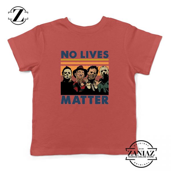 No Lives Matter Halloween Kids Red Tshirt
