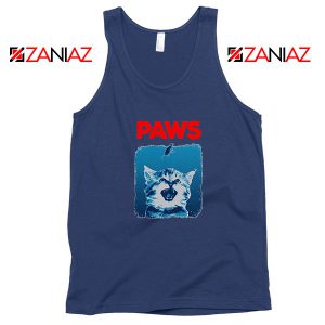 PAWS Cat Lovers Navy Blue Tank Top
