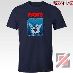 PAWS Cat Lovers Navy Blue Tshirt