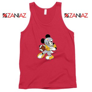 Pittsburgh Steelers Mickey Red Tank Top